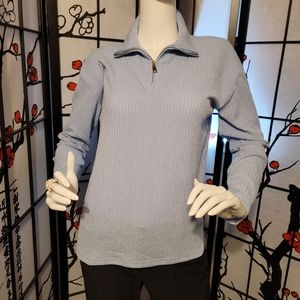 LIGHTIN BOX LADIES BABY BLUE SOFT STRETCHY KNIT/SIZE LARGE